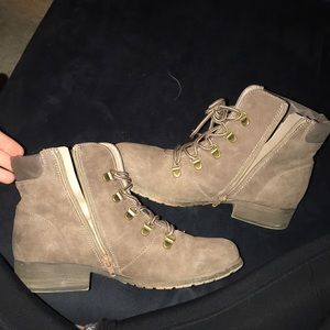 Maurice’s brown lace up booties